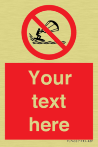 Custom No kite surfing